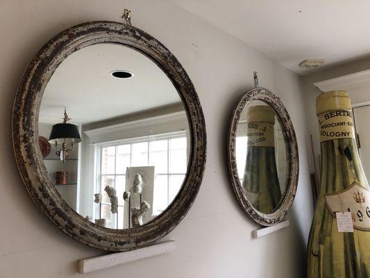 Cast Iron Antique Mirrors from France.