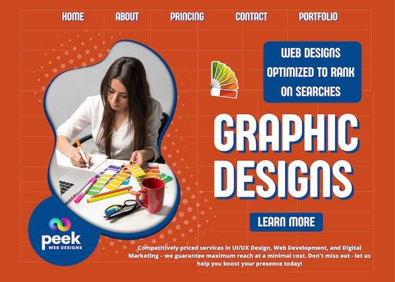 Website graphic designs.