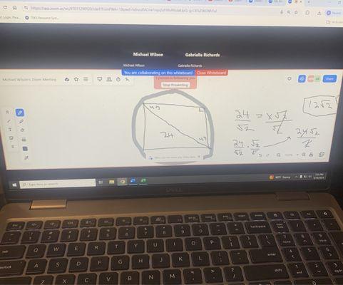 Online Geometry session