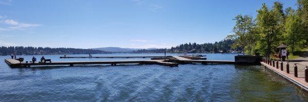 Docks and swim area