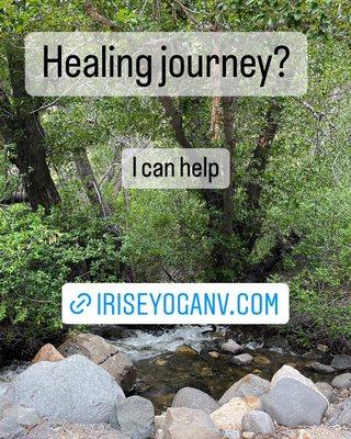 Healing journey? I can help. Call or email, or check out our services at the website