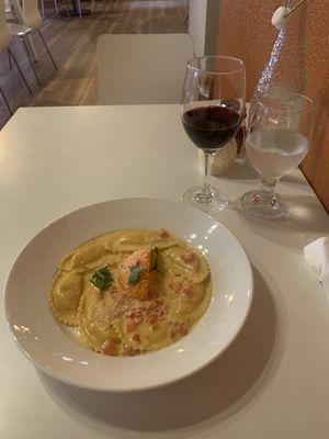 Lobster & shrimp ravioli