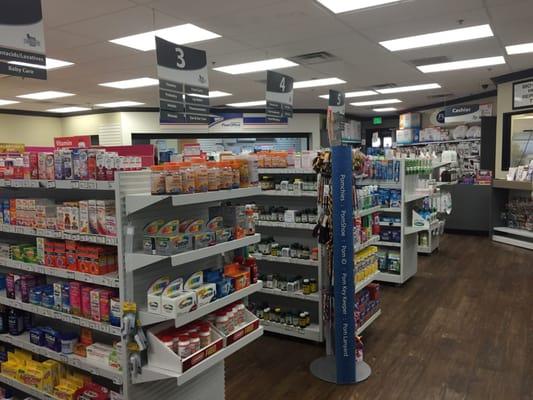 Small independent pharmacy - good service, very clean. Go Local!