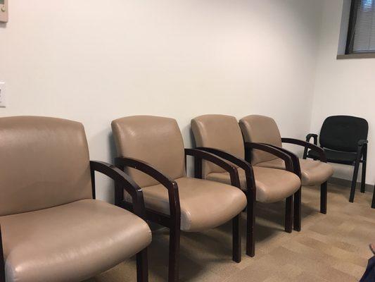 Waiting area in phlebotomy