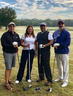 Little downtime with good friends. Left yo right (Gerry Alvarado, Ana Cude, myself, and Jimmy Gutierrez).