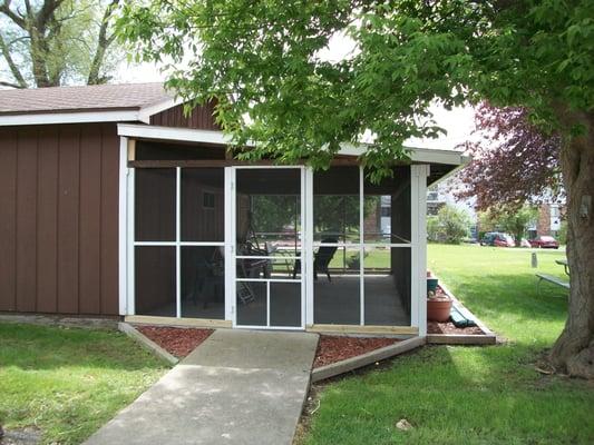 Screened Porch for Enjoying Those Pleasant Summer Nights