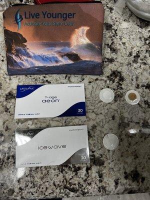 Lifewave Icewave patches for discomfort in the body. Aeon to help with inflammation and fight or flight in our body.