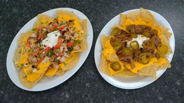 NEW MONDAY ONLY SPECIAL: BBQ NACHOS WITH YOUR CHOICE OF CHICKEN OR PORK!