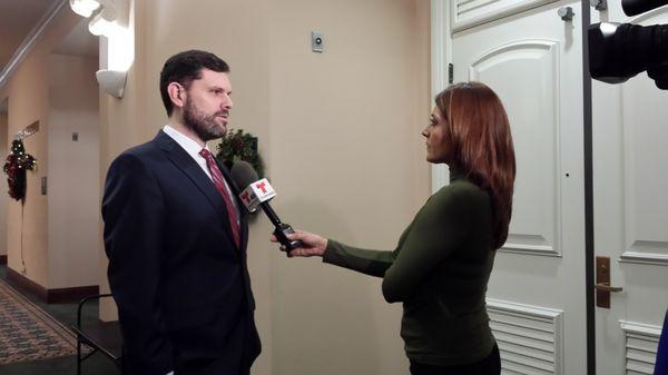 My TV interview with Telemundo concerning an immigration case.