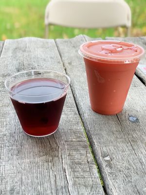 Blueberry Wine & Peach Wine Slushy