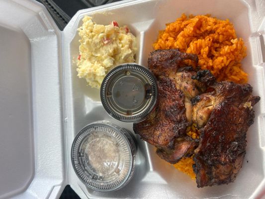 BBQ chicken plate