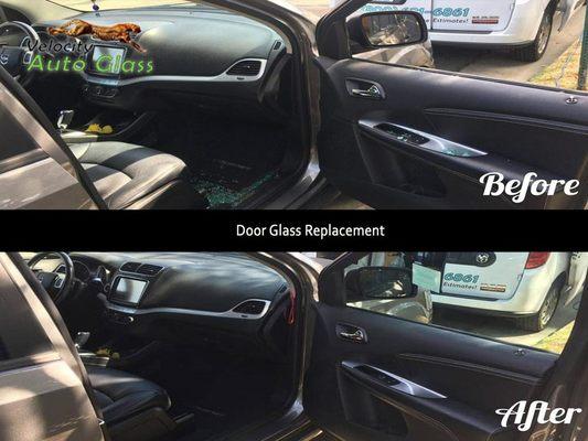 Mobile door glass repair