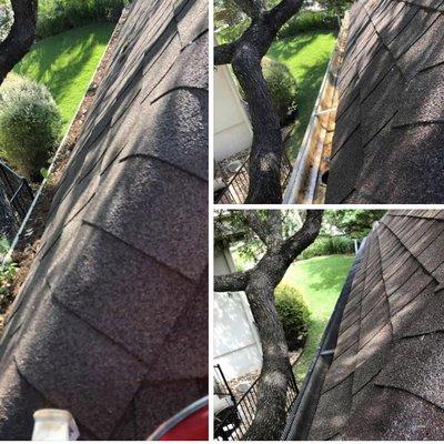 Before and After gutters cleaning, Install gutters screens