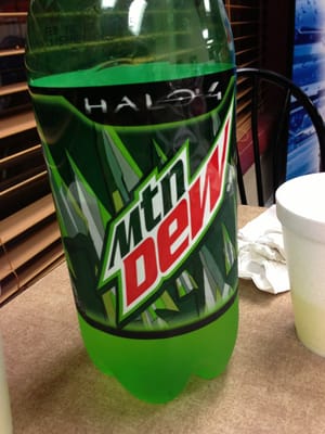 2 liter of Mountain Dew