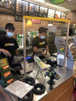 Sandwich artist and cashier