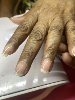 My nails when I started healthy..