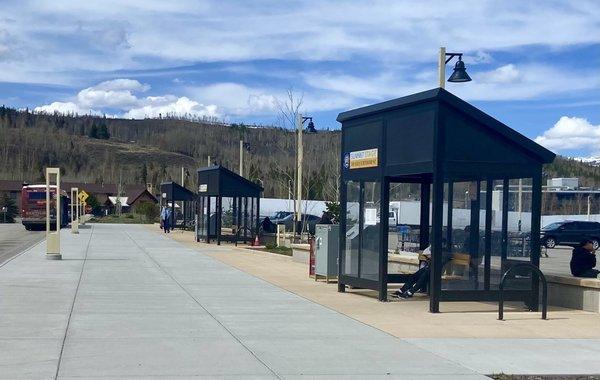 NEW BUS SHELTERS: schedules are synchronized to pickup every hour to the various surrounding cities.