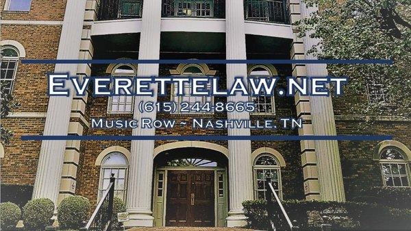 New office building and New LOGO!! Everette Law is now on Music Row!