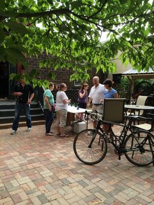 Wine tasting in the Ride Center