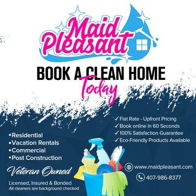 Book a clean home today!