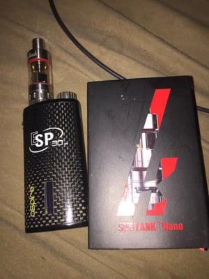 A great Aspire ESP30 and a KangerTech tank. Works great! No problems!