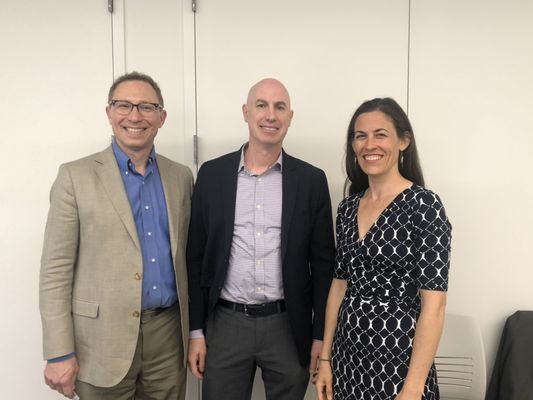 Dr. Brendel with colleagues Stefan Kalt and Emmie Stamell