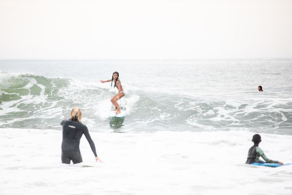 The Sandy Avocado Surf Camp offers surfing, ski boarding, yoga, and art!