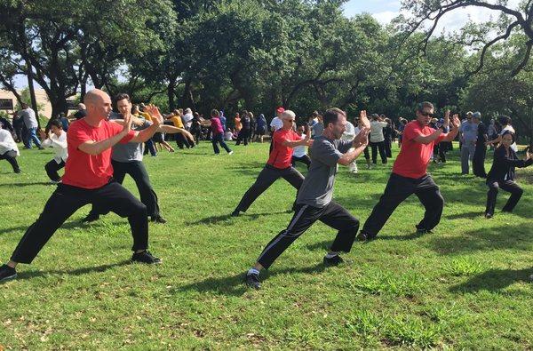 Form demonstration at World Tai Chi and Qi Gong Day