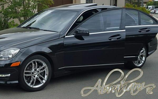 #Mercedes #c300  with #window #tint installed by #abrahamccintheoc  #orangecounty #windowTint