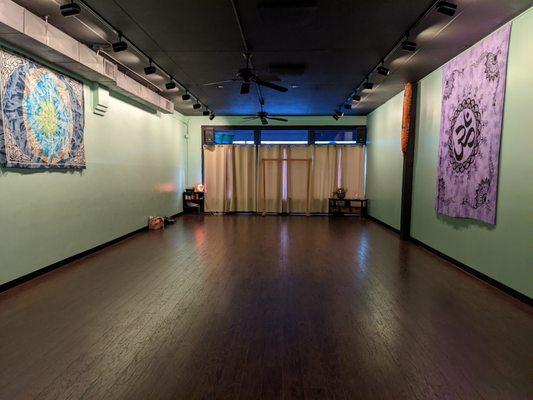 Our mat yoga classroom