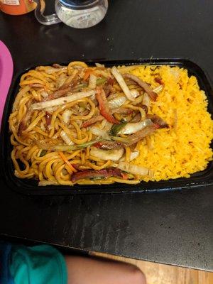 Pork lo mein dinner special