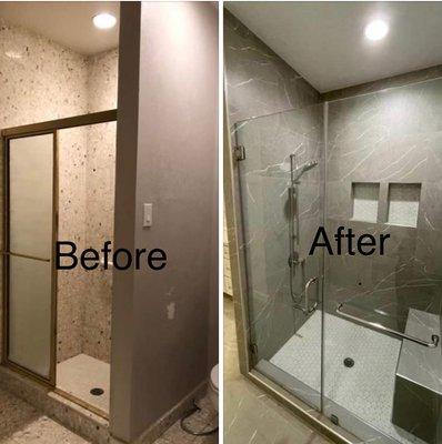 Shower remodeling