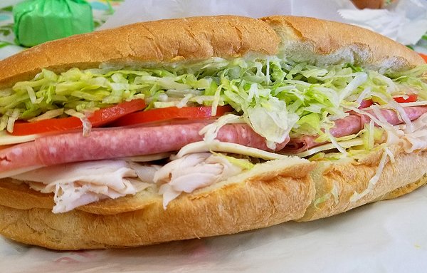 Italian sub with all the toppings