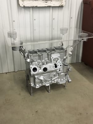 Engine table we made