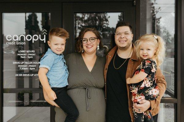 Some of our amazing members outside of our North Spokane Branch.