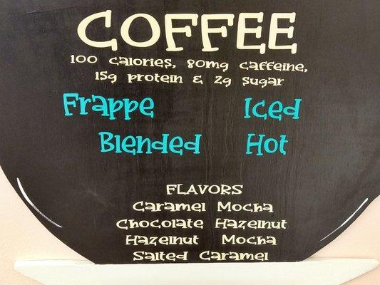 Coffee Menu