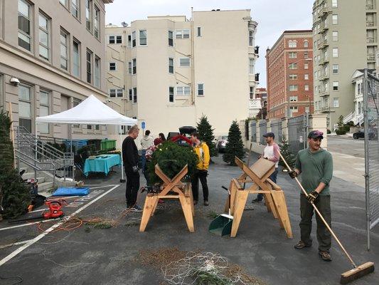 SF Public Montessori School Holiday Tree Lot