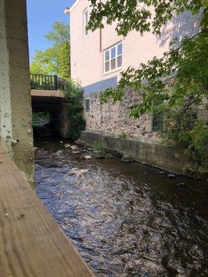 Relax and listen to the calming sounds of running water as you overlook the beautiful Bark River.