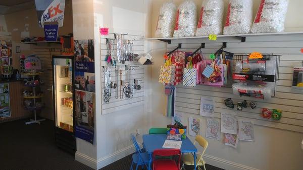 Kids Area and Packaging Materials