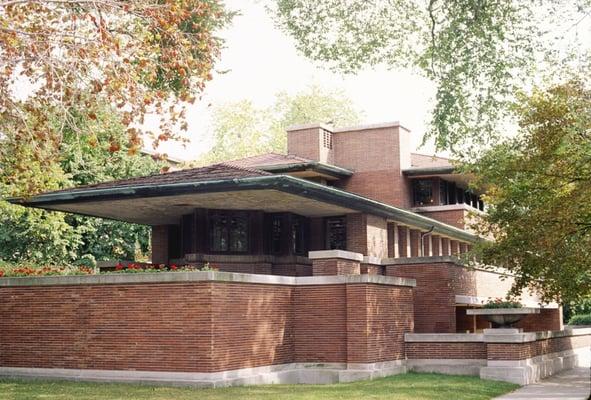 Robie House designed by Frank Lloyd Wright, Chicago