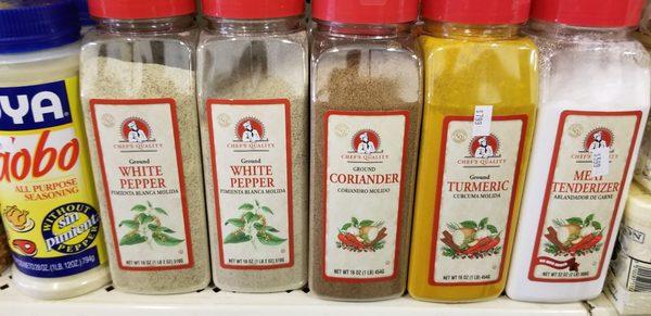 Yes, they have seasoning you're familiar with. So it's worth the visit.  White pepper is the bomb.