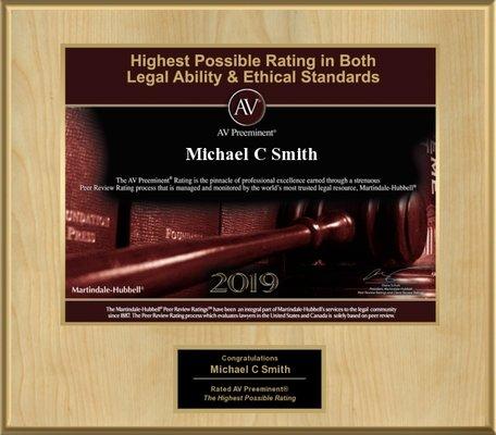 Outstanding AV Legal Rating