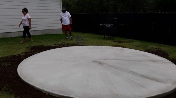 Concrete  pad