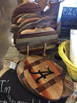 Locally made chopping boards