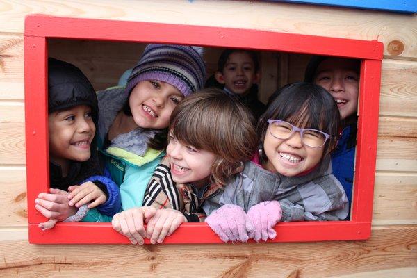 Our school program includes familiar preschool components, including a playground.