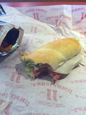 #5, the "Vito" a jimmy johns spin on the Italian. The BBQ chips are my favorite, perfect lunch!