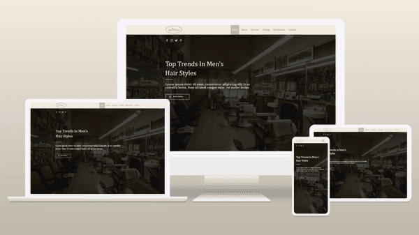 Barbershop | Website Design Portfolio Image