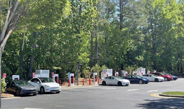 12 chargers next to the Capriflavors Italian market, far right side of the lot.