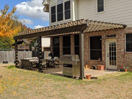 Our new beautiful pergola