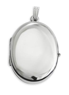 Sterling Silver Locket, engraveable, modern